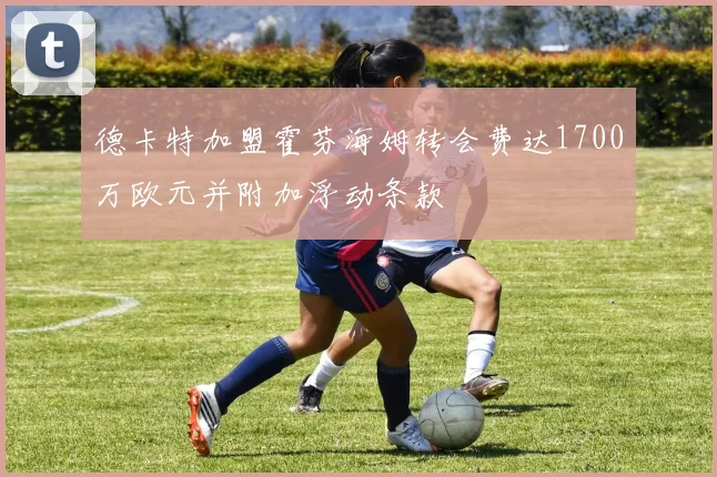 德卡特加盟霍芬海姆转会费达1700万欧元并附加浮动条款